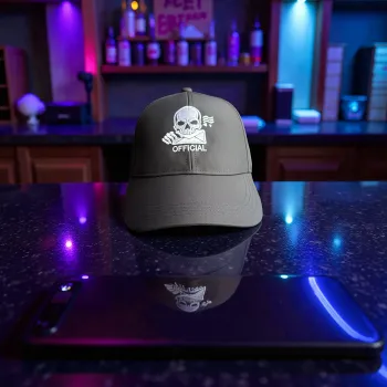 Klassische Cap "Official Skull" Schwarz