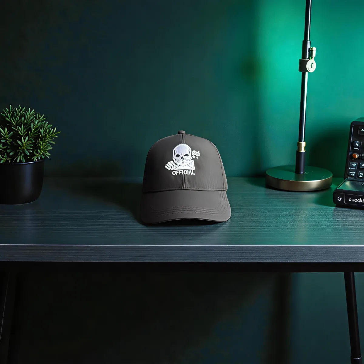 Klassische Cap "Official Skull" Schwarz