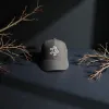 Klassische Cap "Dancing Wolf" Schwarz
