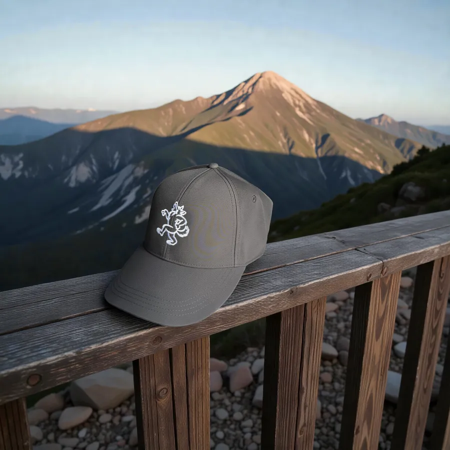 Cap „Dancing Wolf“, Schwarz