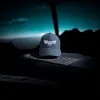 Klassische Cap "Pilot Wings" Schwarz-Weiß
