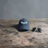 Klassische Cap "Pilot Wings" Schwarz-Weiß
