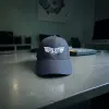 Klassische Cap "Pilot Wings" Schwarz-Weiß