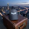 Klassische Cap "Pilot Wings" Schwarz-Weiß