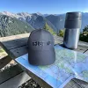 Klassische Cap "Trust Me" Schwarz mit schwarzer Stickerei
