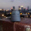 Klassische Cap "Trust Me" Schwarz mit schwarzer Stickerei