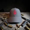 Klasik Şapka "Skull Dagger" Siyah Kırmızı Nakışlı