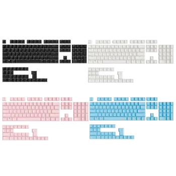 Keycap-Set mit russischer Tastaturbelegung – 104 ABS-Tastenkappen mit transparenten Zeichen