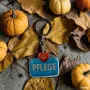 Acrylic Keychain "Pflege" with Heart