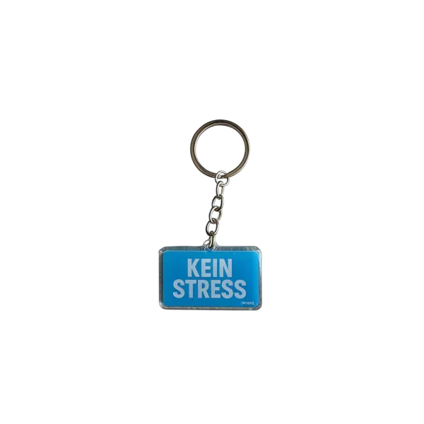 Acryl-Schlüsselanhänger "Kein Stress"