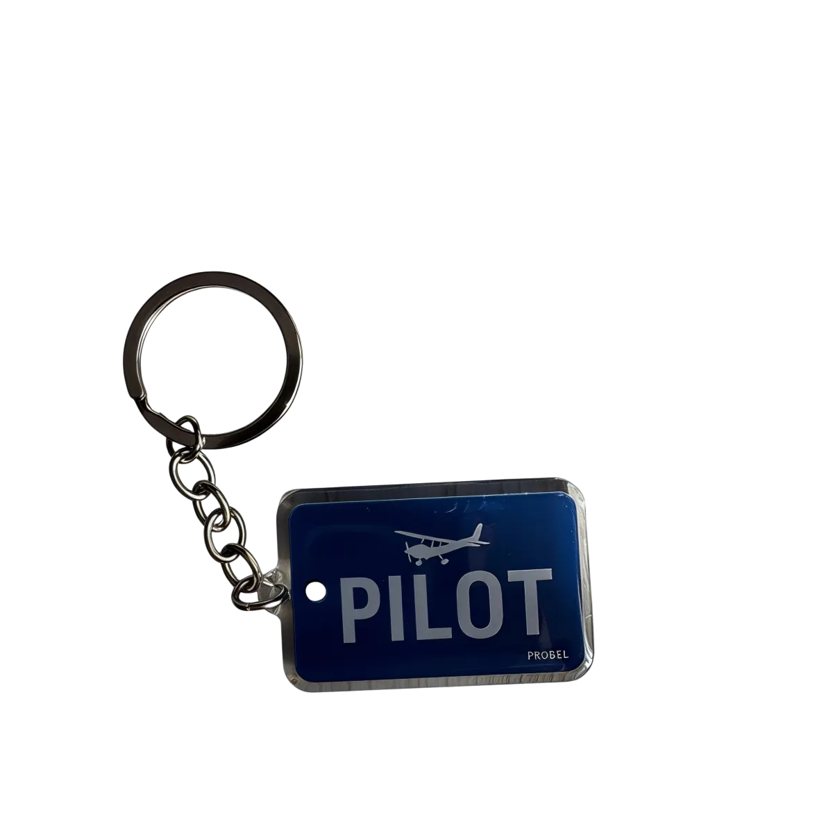 Acryl-Schlüsselanhänger "Pilot" – Flugzeugmotiv