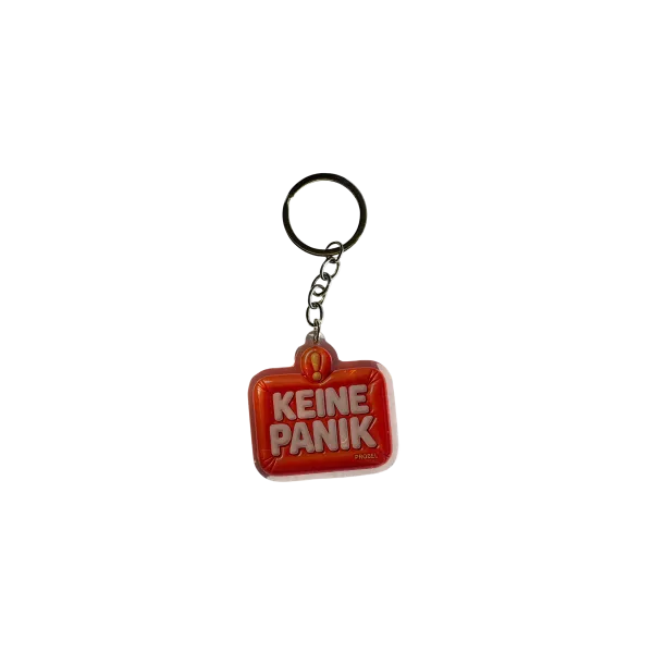 Acryl-Schlüsselanhänger "KEINE PANIK"