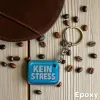 Acryl-Schlüsselanhänger "KEIN STRESS" – Bubble Design