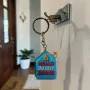 Acryl Schlüsselanhänger "HALLO DU BIST ZUHAUSE" – Bubble Design