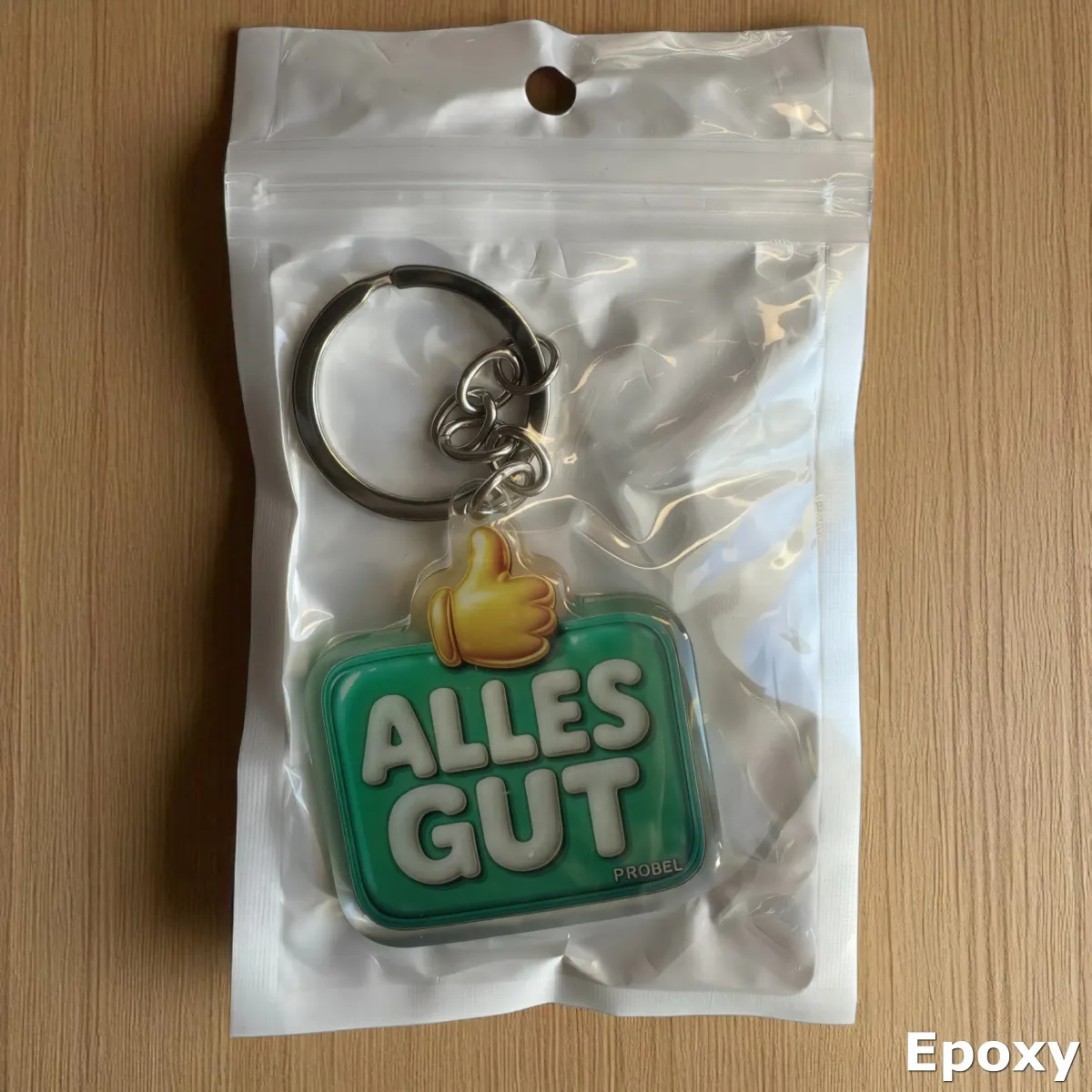 Acryl-Schlüsselanhänger „ALLES GUT“