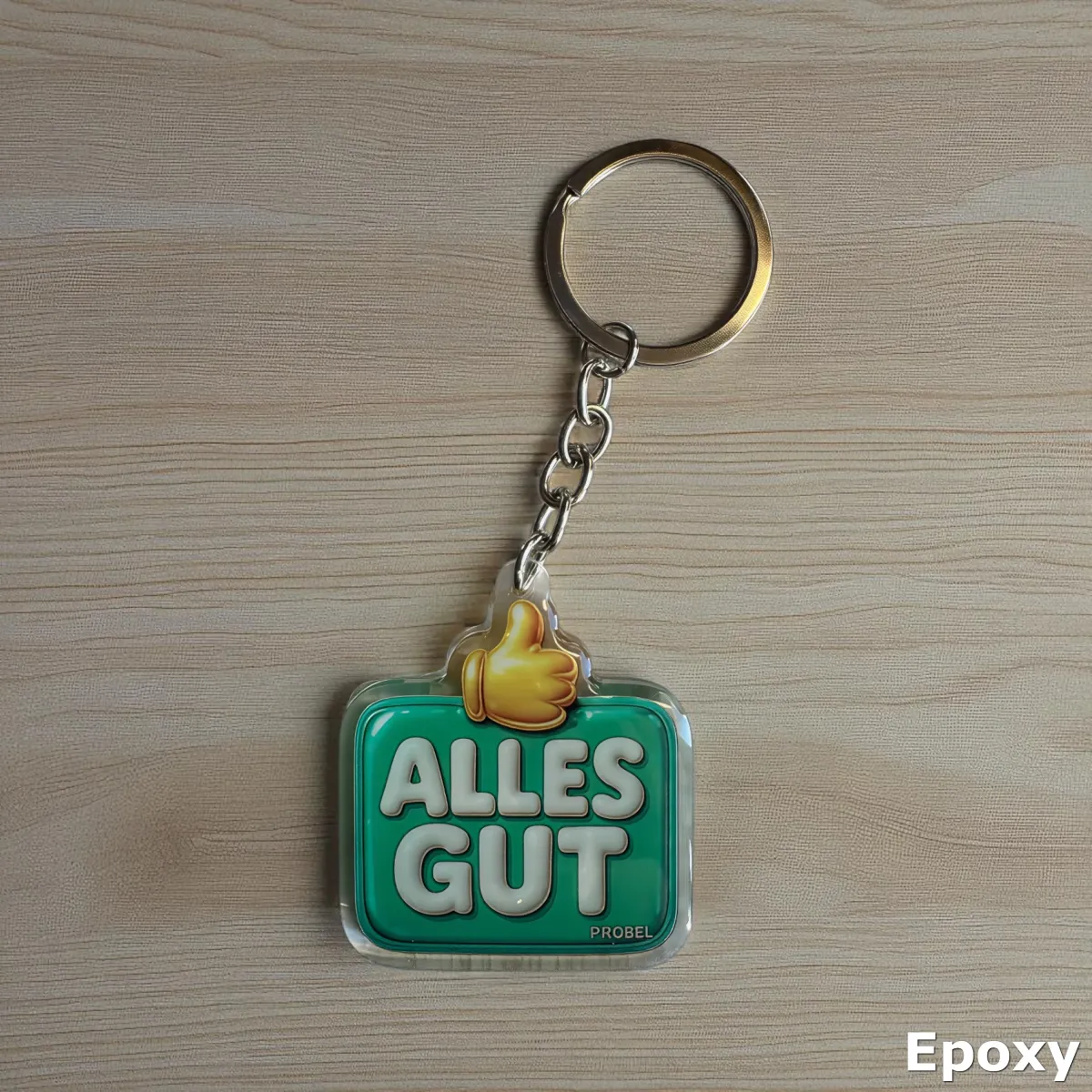 Acryl-Schlüsselanhänger „ALLES GUT“