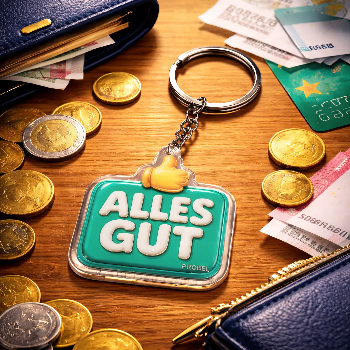 Acryl-Schlüsselanhänger „ALLES GUT“