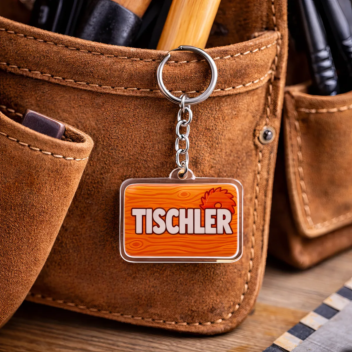 Acryl-Schlüsselanhänger "TISCHLER"