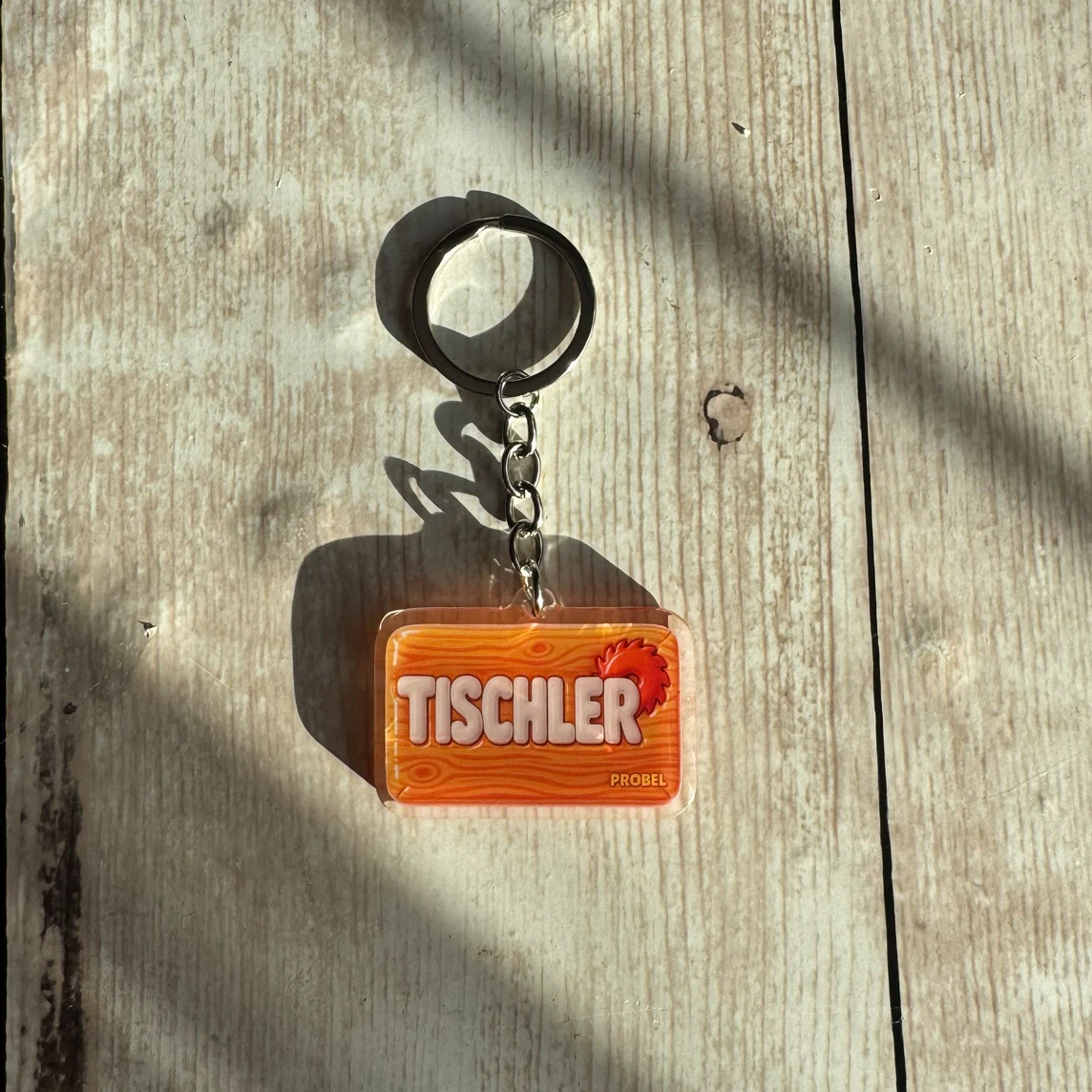 Acryl-Schlüsselanhänger "TISCHLER"