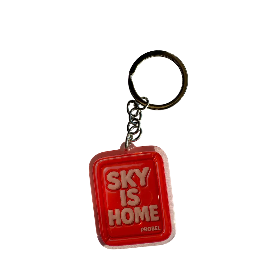 Acryl-Schlüsselanhänger „SKY IS HOME“