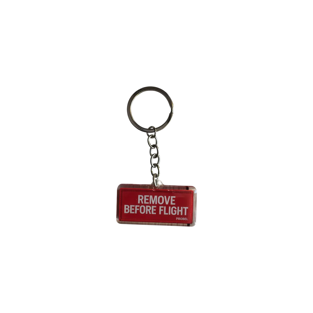 Stoff-Schlüsselanhänger „REMOVE BEFORE FLIGHT“