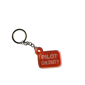 Akryl-Schlüsselanhänger PILOT ON DUTY
