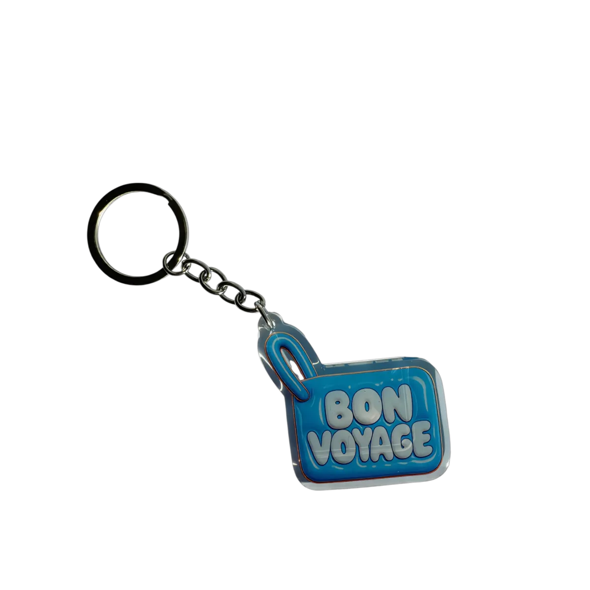 Akrylový přívěsek BON VOYAGE (světle modrý)