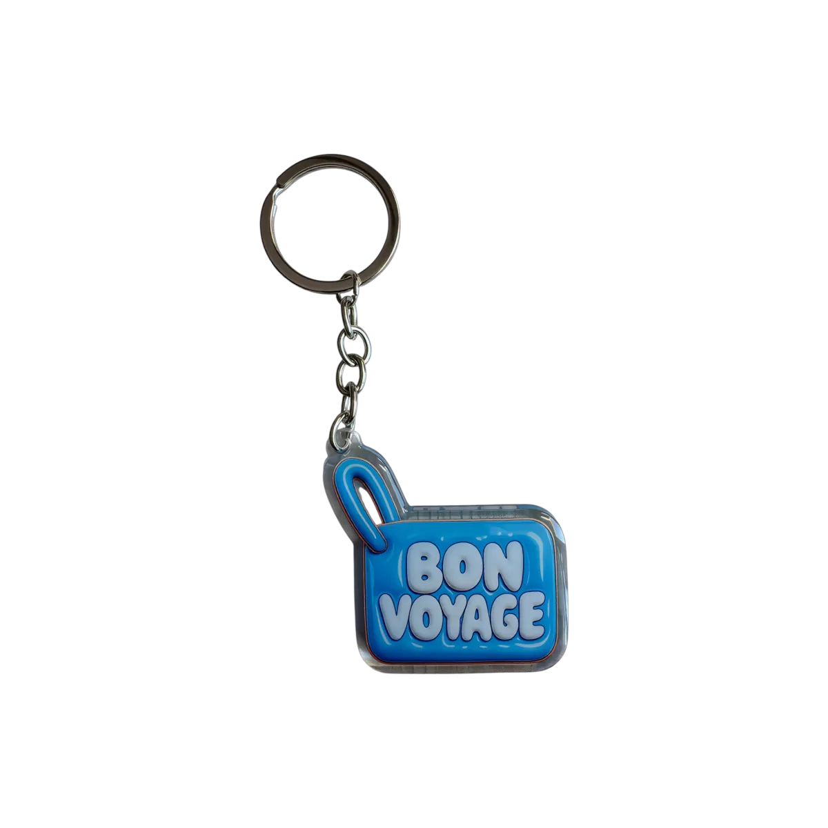 Akrylový přívěsek BON VOYAGE (světle modrý)