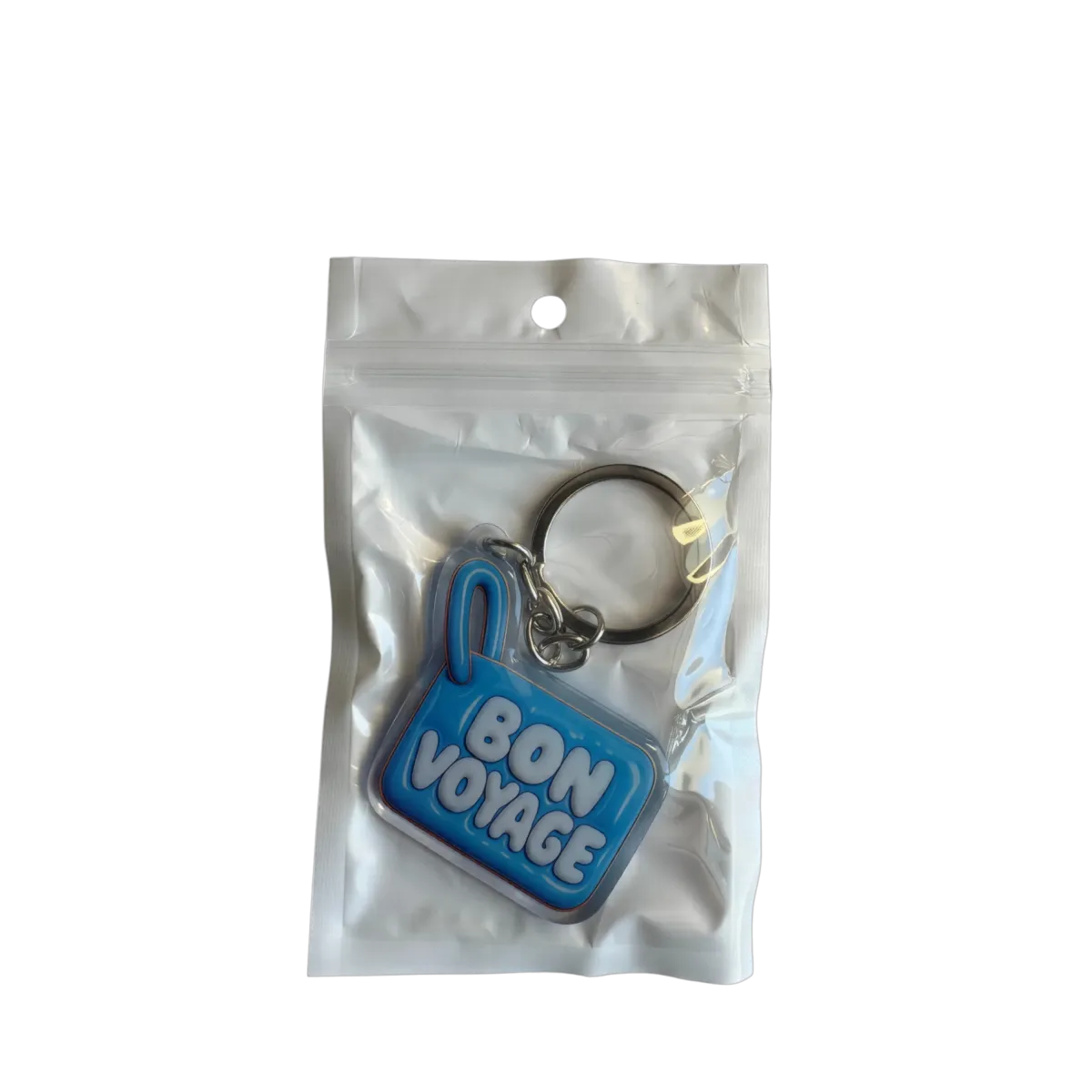 Akrylový přívěsek BON VOYAGE (světle modrý)
