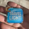 Akryl-Schlüsselanhänger TRAVEL LIGHT (hellblau)