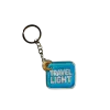 Akryl-Schlüsselanhänger TRAVEL LIGHT (hellblau)