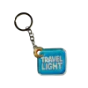 Akryl-Schlüsselanhänger TRAVEL LIGHT (hellblau)