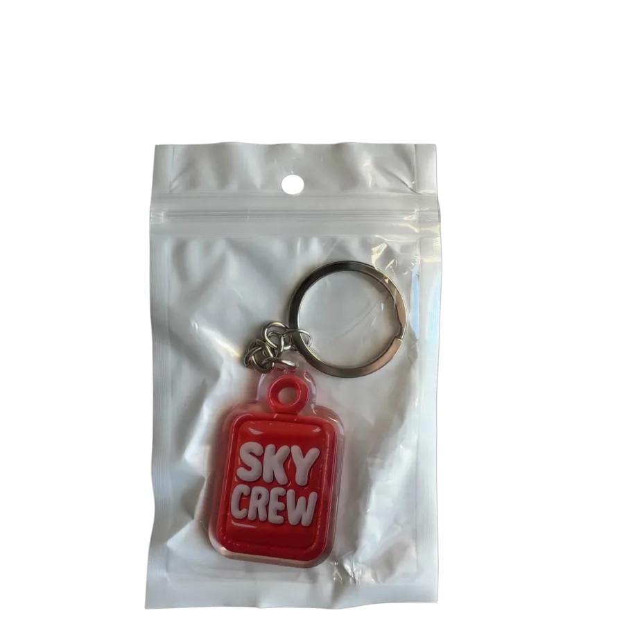 Acryl-Schlüsselanhänger SKY CREW (rot)