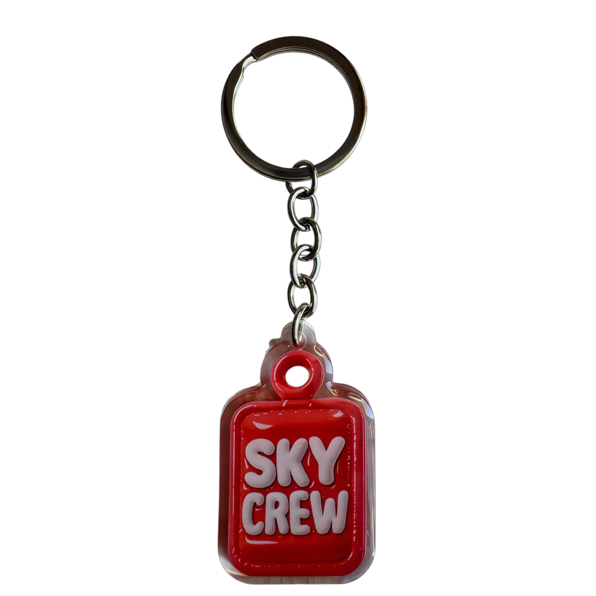 Akryl-Schlüsselanhänger SKY CREW (rot)