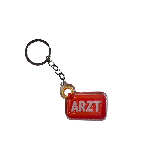 Acryl-Schlüsselanhänger ARZT (rot)