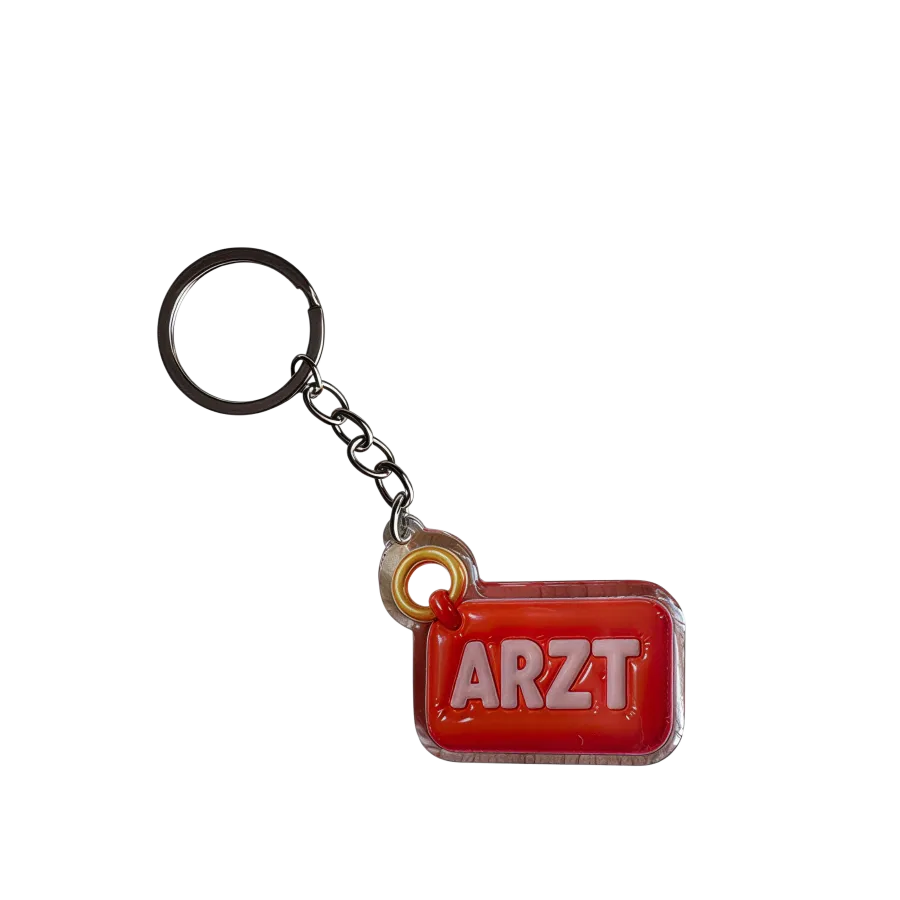 Acryl-Schlüsselanhänger ARZT (rot)