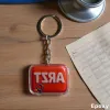 Akrylowy brelok ARZT stetoskopem (czerwony)