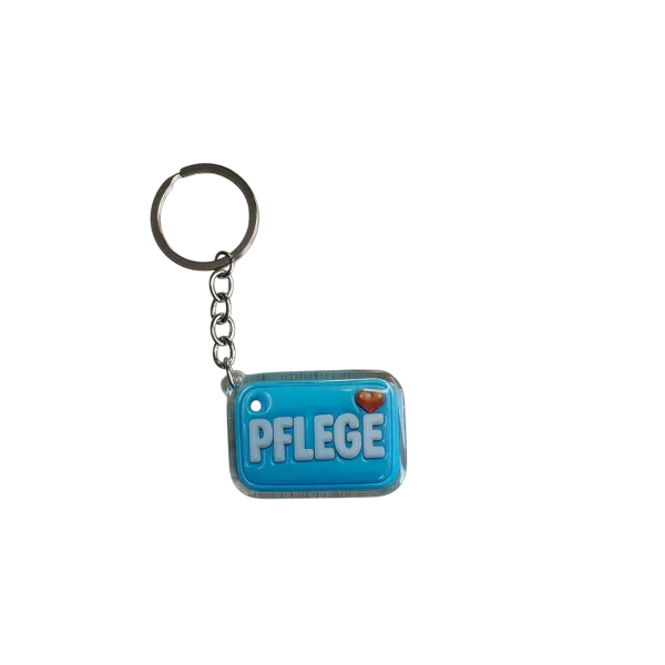 Akrylowy brelok PFLEGE (jasnoniebieski)