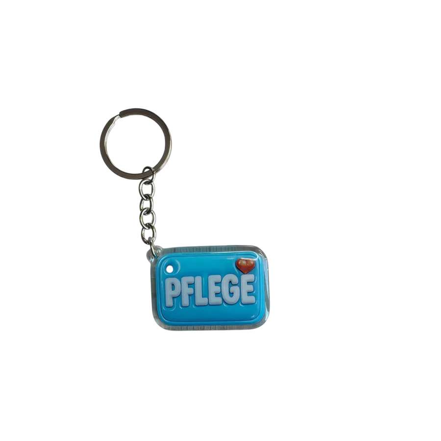 Akrylowy brelok PFLEGE (jasnoniebieski)