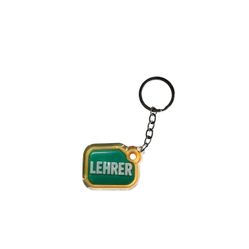 Akrylowy brelok LEHRER (zielono-żółty)