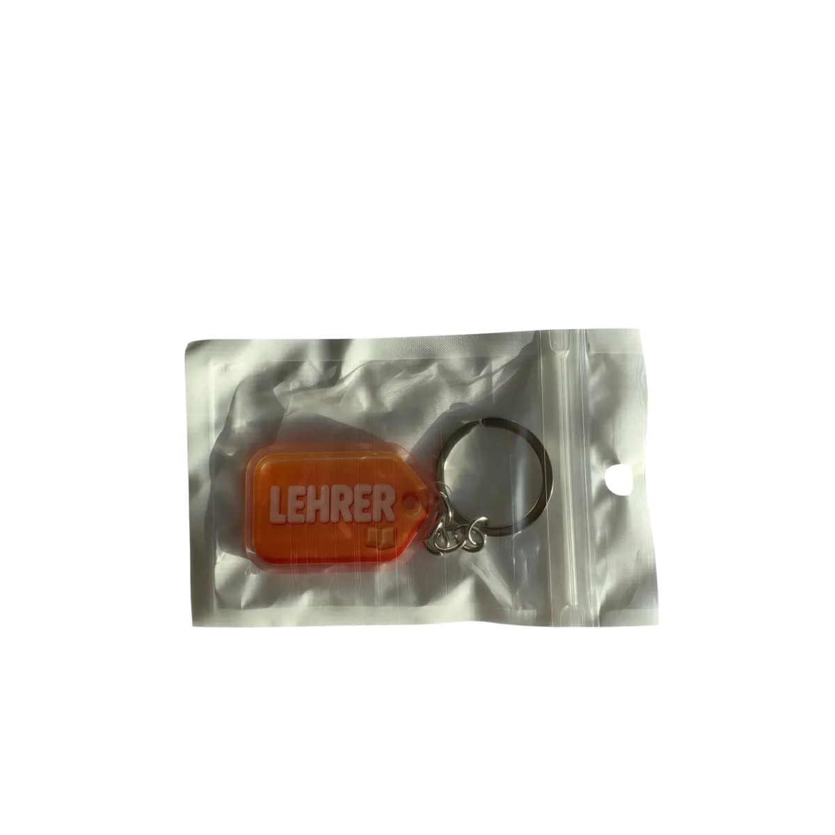 Akryl-Schlüsselanhänger LEHRER (orange)