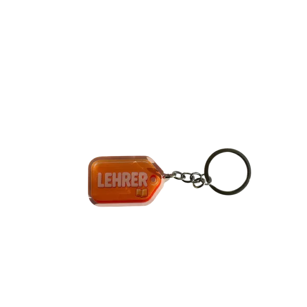 Akrylový přívěsek LEHRER (oranžový)