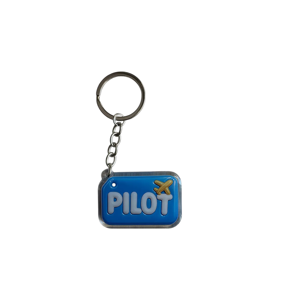 Akrylowy brelok PILOT (niebieski)