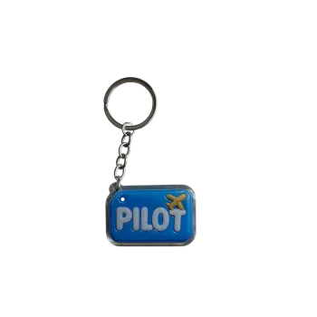 Akryl-Schlüsselanhänger PILOT (blau)
