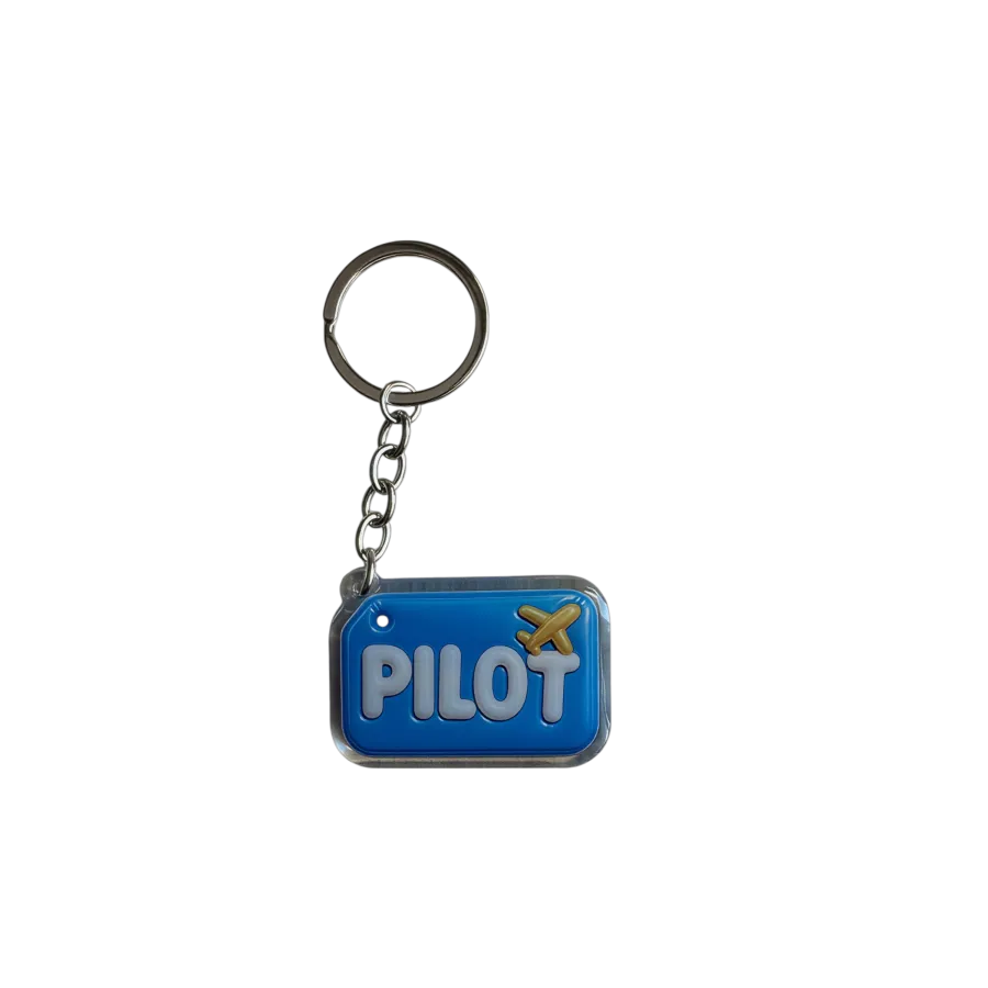 Portachiavi acrilico PILOT (blu)