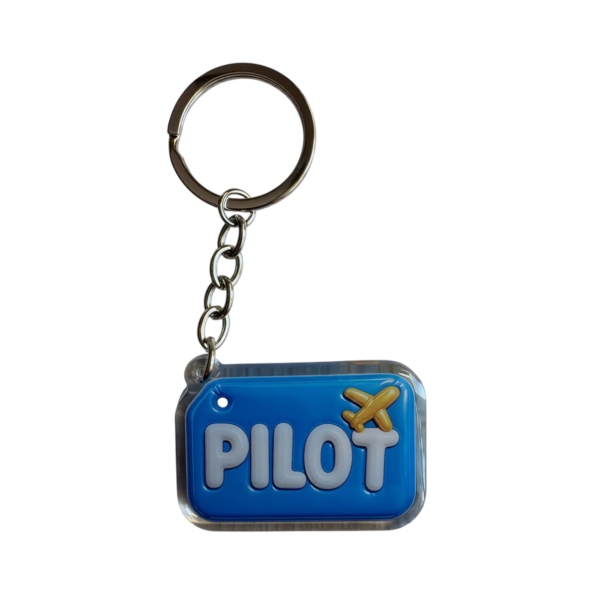 Akrylowy brelok PILOT (niebieski)