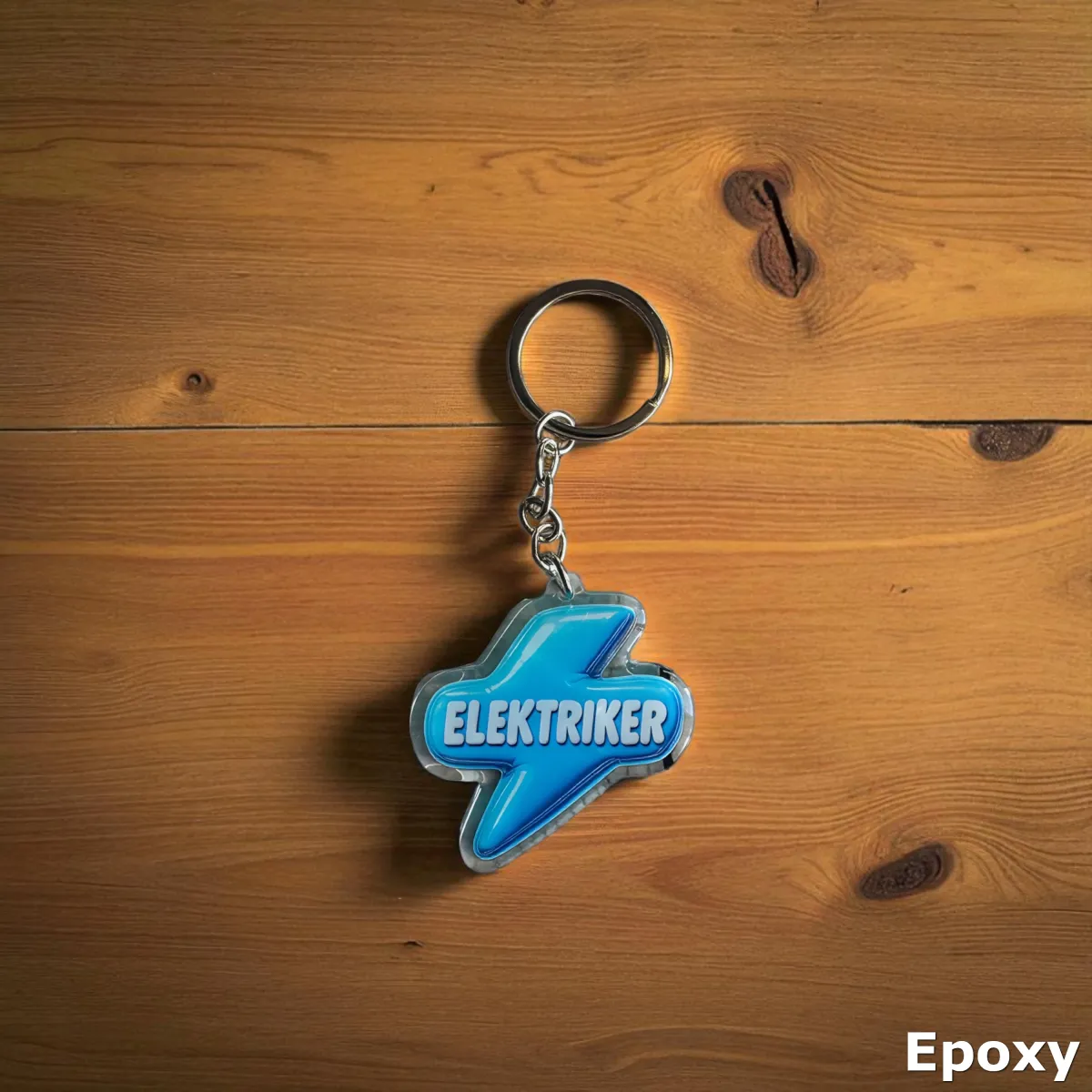 Akrylowy brelok ELEKTRIKER (niebieski)
