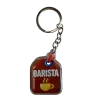 Akrylowy brelok BARISTA (brązowy)