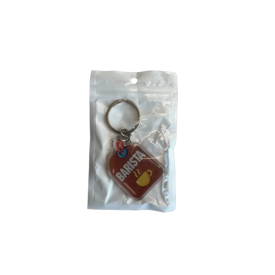 Acryl-Schlüsselanhänger BARISTA (braun)