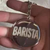 Akrylowy brelok BARISTA (ziarno kawy)